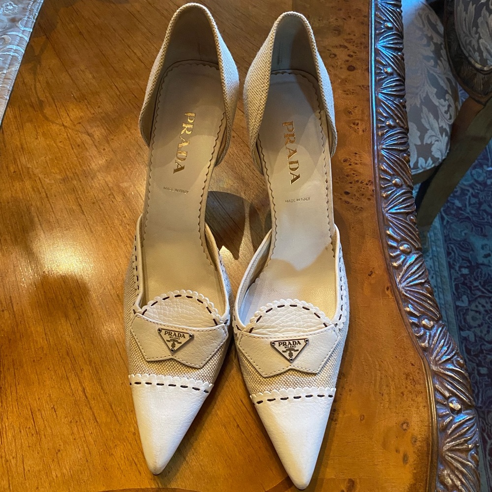 Vintage Prada Vero Cuoio heels